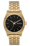 Nixon Time Teller Bracelet Watch, 31mm In Light Gold / Black Sunray