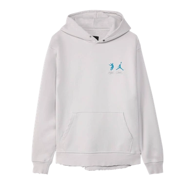 Pre-owned Air Jordan X Union M J Flc Hoodie 'photon Dust' In Grey