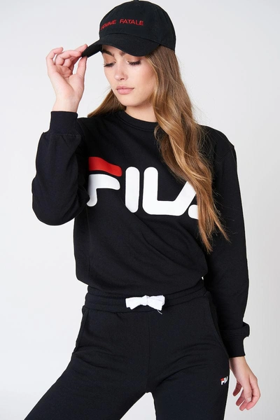 Fila Classic Logo Sweat Black | ModeSens