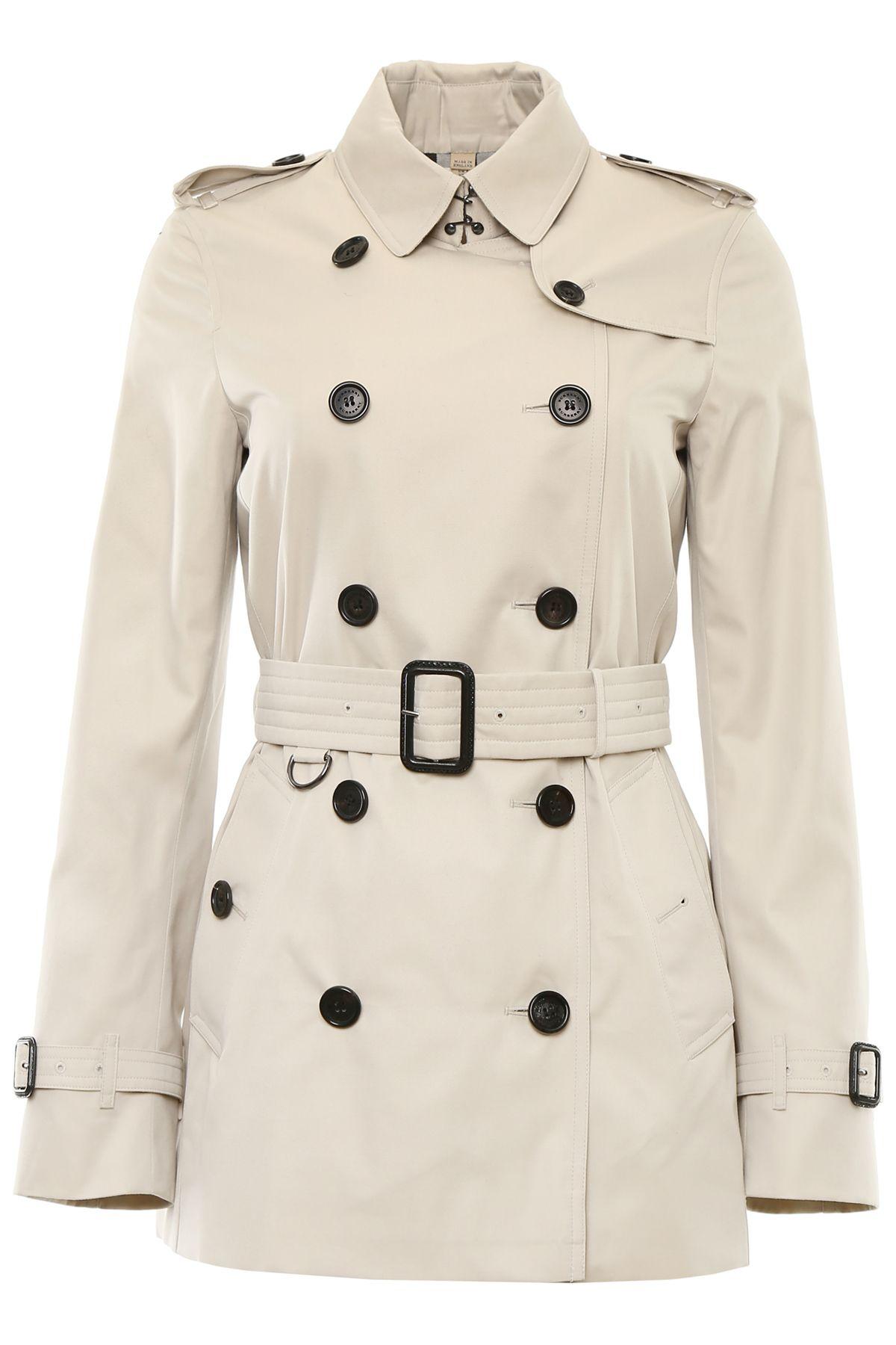 burberry sandringham short trench coat