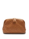 Bottega Veneta - The Lauren 1980 Intrecciato Leather Clutch - Womens - Camel