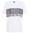 Prada Sequin-embellished T-shirt In White