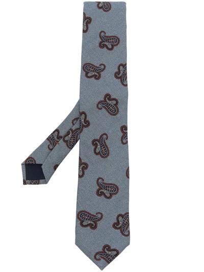 Altea Paisley-print Tie In Blue