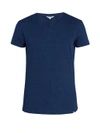 Orlebar Brown Tailored-fit V-neck Cotton T-shirt In Blue