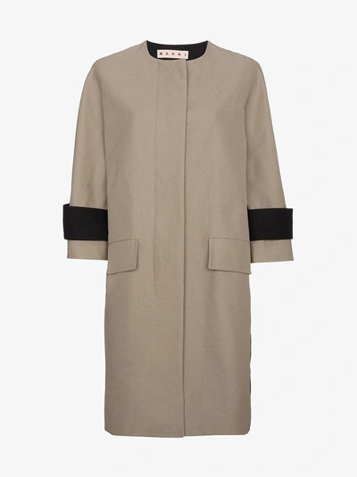 Marni Single Breasted Blazer In Nude&neutrals