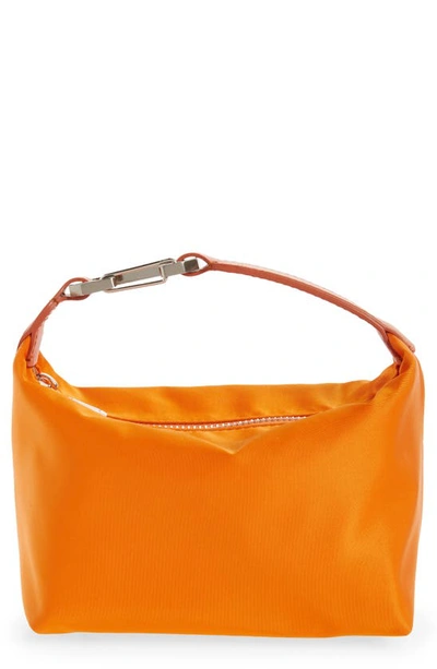 Eéra Moonbag Nylon Handbag In Orange-silver