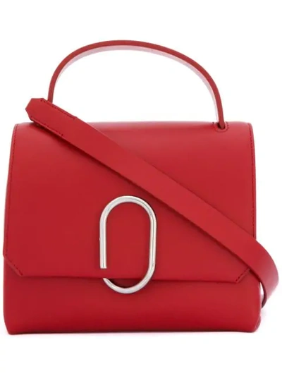 A.w.a.k.e. 'mini Alix' Leather Shoulder Bag In Cherry