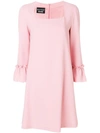 Boutique Moschino Square Neck Shift Dress - Pink