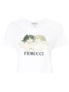 Fiorucci Vintage Angels Cropped Jersey T-shirt In White