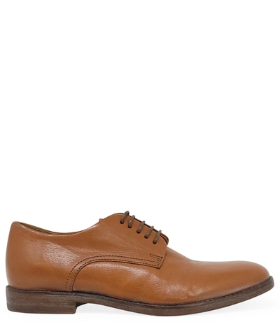 Moma Brown Leather Lace Up Loafer