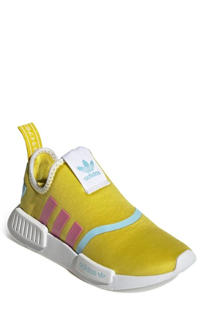 Adidas Originals Kids' Nmd 360 Sneaker In Yellow/ Pink/ White