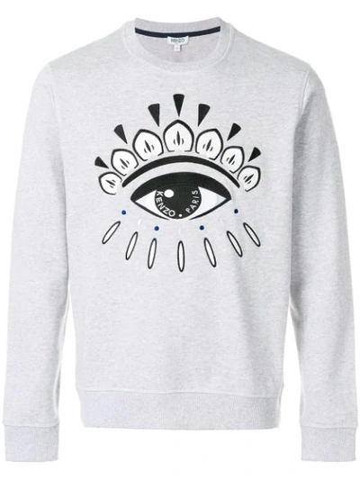 Kenzo Eye Embroidery Sweatshirt In Black