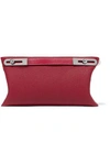 Loewe Missy Small Textured-leather Shoulder Bag In Red