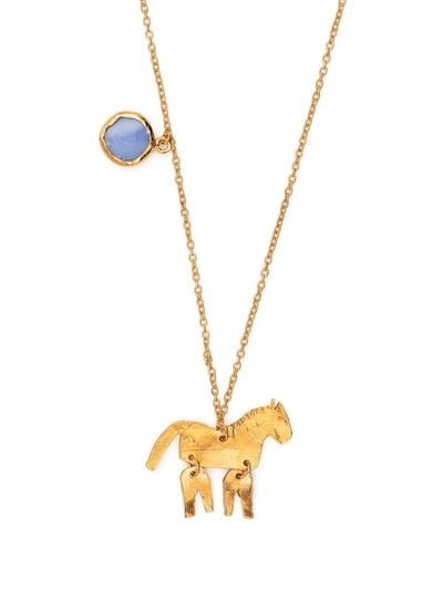 Nick Fouquet Horse Pendant Necklace In Gold
