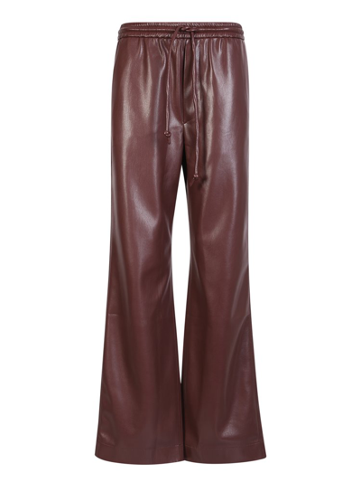 Nanushka Elasticated Drawstring Waistband Trousers In Brown