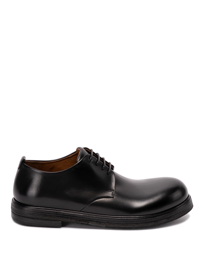 Marsèll `zucca Zeppa` Leather Derby Shoes In Black
