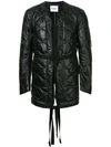 Takahiromiyashita The Soloist Padded Drawstring Jacket In Black