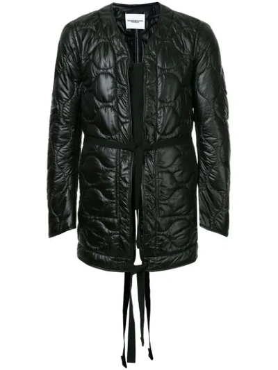 Takahiromiyashita The Soloist Padded Drawstring Jacket In Black