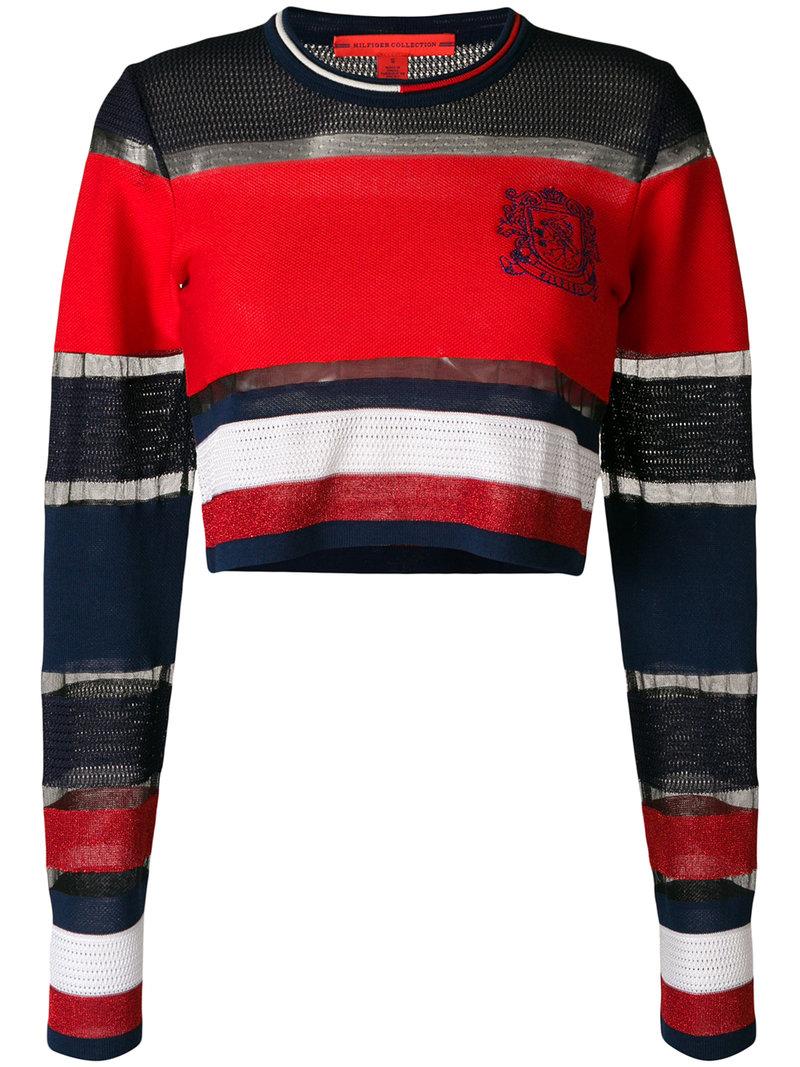 tommy cropped jumper