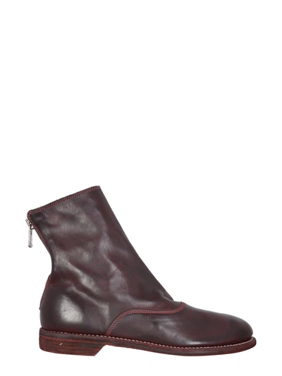 Guidi Leather Boot Unisex In Bordeaux
