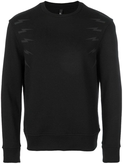 Neil Barrett Black Cotton Sweatshirt