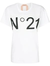 N°21 Nº21 Logo Mesh Panelled T-shirt - White