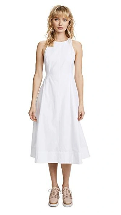 Protagonist Shaped Bodice Dress In White