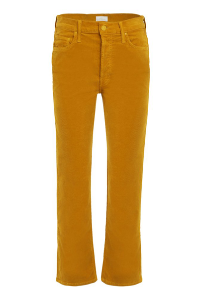 Mother The Tomcat Ankle Honey Jeans In Mustard
