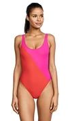 Araks Harley One Piece In Fuchsia/poppy