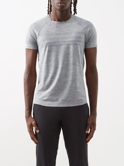 Falke Core Speed Technical-jersey T-shirt In Grey