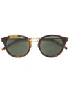 Saint Laurent Classic Round Sunglasses In Brown