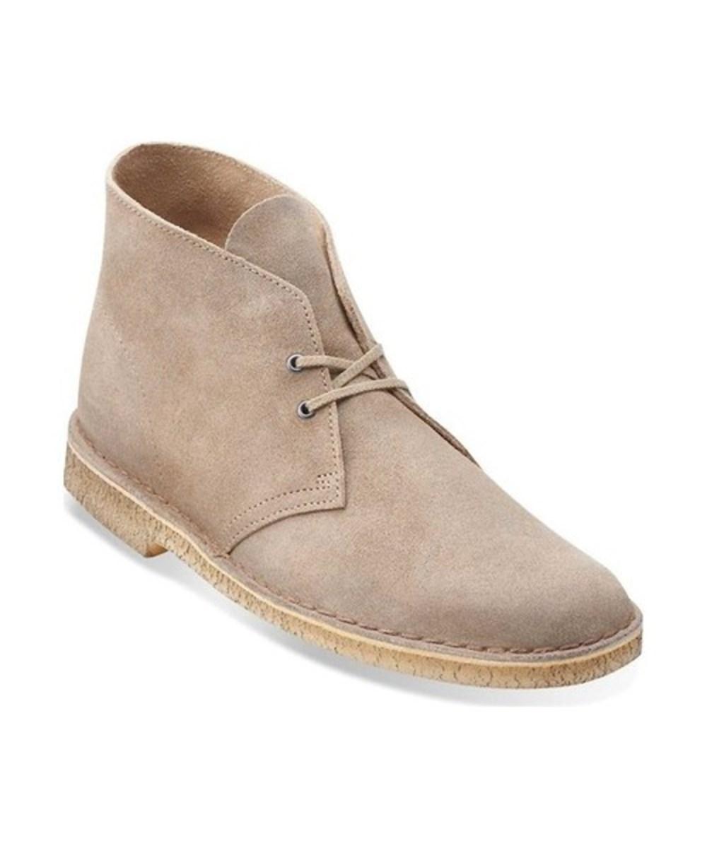 clarks distressed taupe desert boot