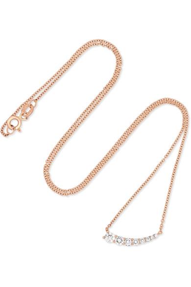 Anita Ko 18-karat Rose Gold Diamond Necklace | ModeSens