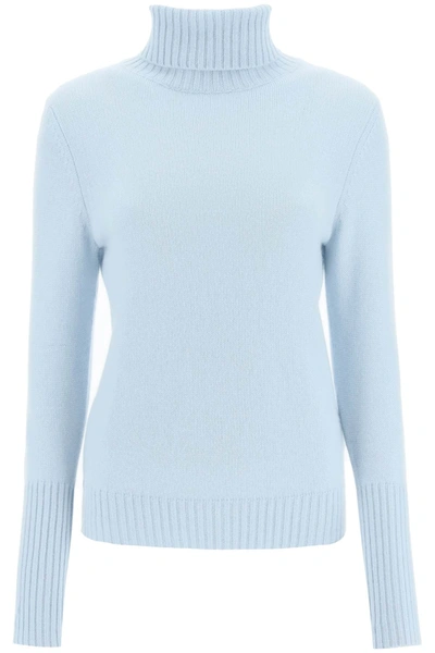 Allude Light-blue Wool Cashmere Sweater In Celeste