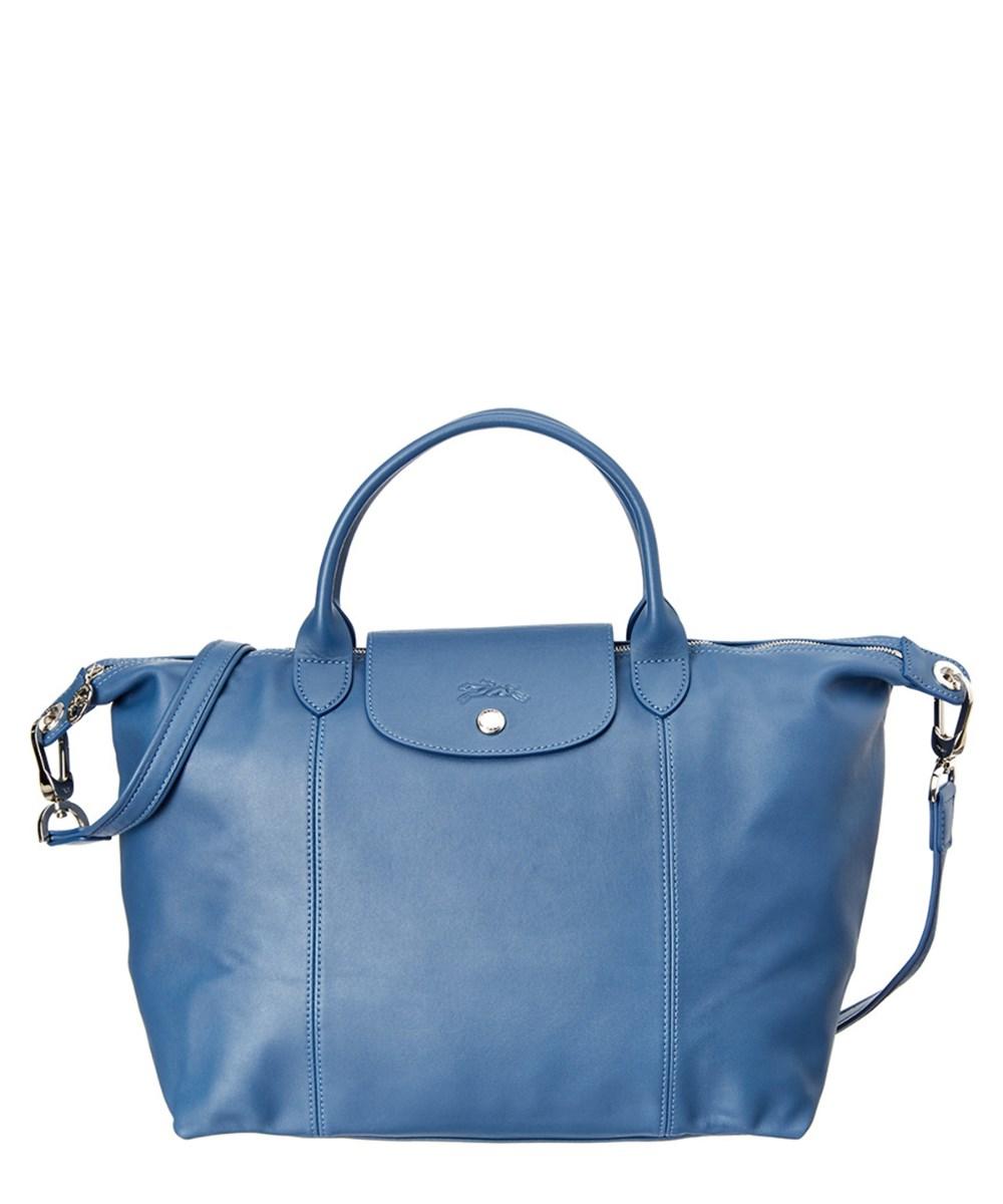 longchamp le pliage cuir small black