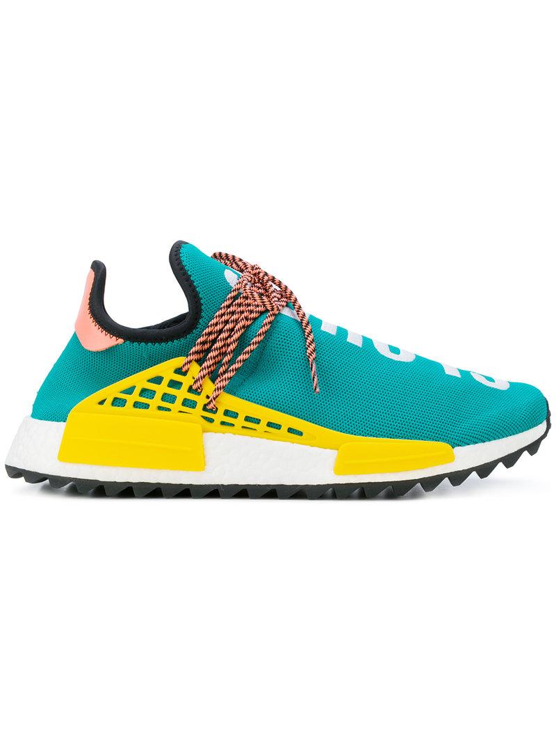 Adidas Originals By Pharrell Williams Adidas X Pharrell Williams Hu Hiking Nmd Tr Sneakers In Green | ModeSens