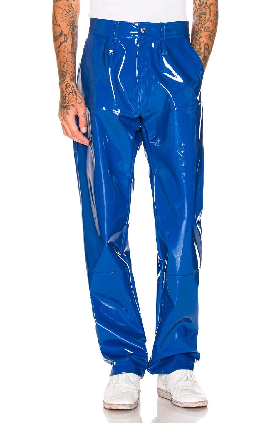 Gmbh Blue Vinyl Marie Trousers | ModeSens