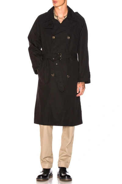 Marni Double Breasted Trench Coat - Black