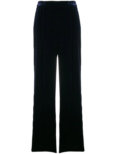 Stella Mccartney Relaxed Velvet Trousers In 1000 Black