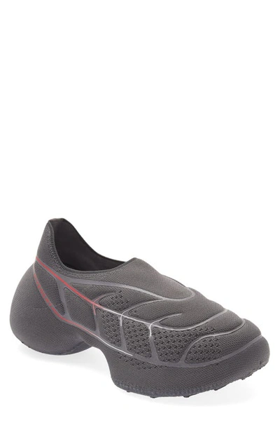 Givenchy Men's Tk-360 Slip-on Knit Sneakers In Grey Red