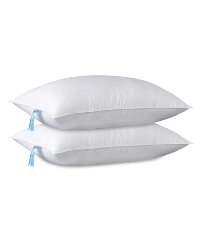 Allied Home Respire Breathe Fresh Cotton Pillow Set, 2 Piece, Jumbo In White