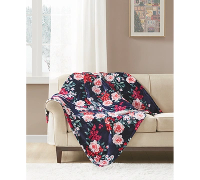 Premier Comfort Novelty Printed Electric Plush Throw, 50" X 60", Created For Macy's Bedding In Lenore