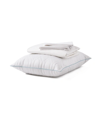 Allied Home Tencel Soft And Breathable 3 Piece Mattress Protector Set, Twin In White
