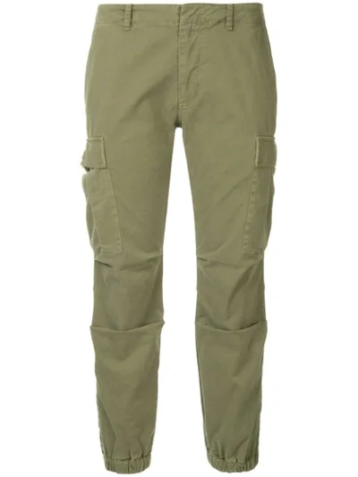 Nili Lotan Cargo Stretch Twill French Military Pant In Green