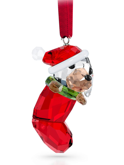 Swarovski Holiday Cheers Beagle Ornament In Red