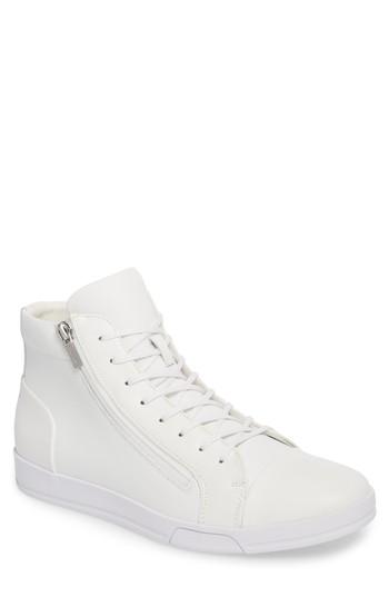 white high top sneakers with zipper