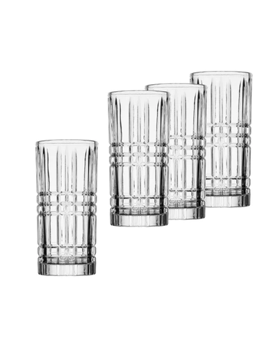 Godinger Boundary Highball Glasses Set, 4 Pieces In Clear