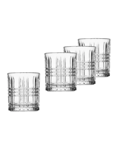 Godinger Boundary Double Old-fashioned Glasses Set, 4 Pieces In Clear