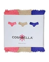 Cosabella Never Say Never Cutie Low-rise Thongs, Set Of 3 In Cobalt/neon Rose/pinolo