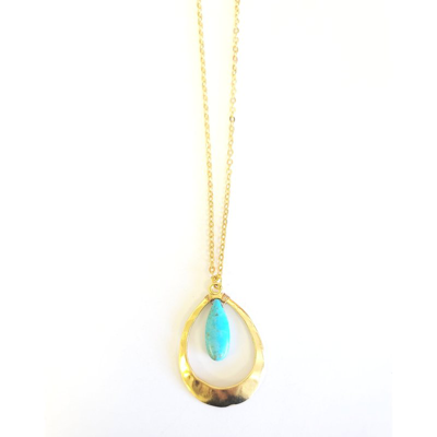 Minu Jewels Reka Necklace In Gold